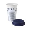 Laura Ashley BLUEPRINT - kubek COFFEE TO GO 370 ml - CANDY STRIPE